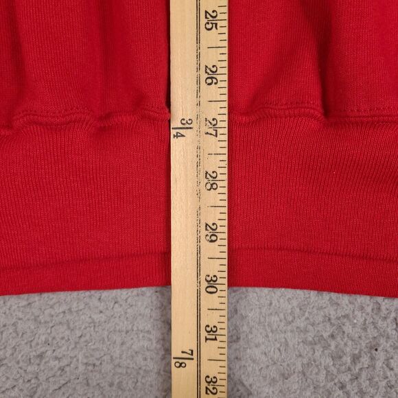 Vintage Jerzees Cardigan Sweater Womens One Size Red Embroidered Lady Poodle‎ - Picture 14 of 15